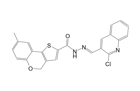 N'-[(E)-(2-chloro-3-quinolinyl)methylidene]-8-methyl-4H-thieno[3,2-c]chromene-2-carbohydrazide