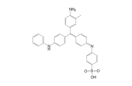 4-(Amino-3-tolyl)-4'-n-phenylaminophenyl-4''-n-sulfophenylaminophenylmethane, free acid