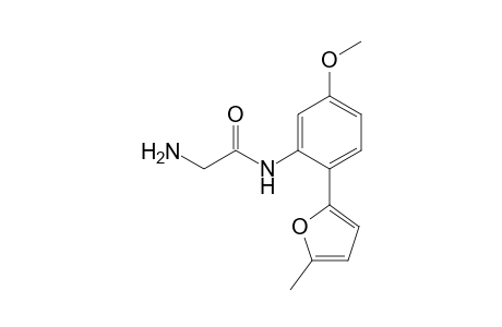 2-Amino-N-[5-methoxy-2-(5-methyl-2-furyl)phenyl]acetamide