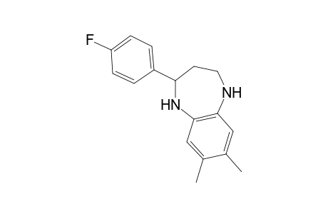 7,8-DIMETHYL-2-(p-FLUOROPHENYL)-2,3,4,5-TETRAHYDRO-1H-1,5-BENZODIAZEPINE