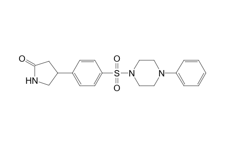 4-{4-[(4-phenyl-1-piperazinyl)sulfonyl]phenyl}-2-pyrrolidinone