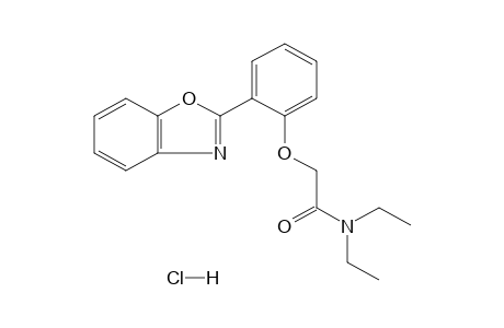 2-[o-(2-BENZOXAZOLYL)PHENOXY]-N,N-DIETHYLACETAMIDE, HYDROCHLORIDE