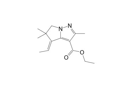 Ethyl 2,5,5-Trimethyl-4-ethylideene-5,6-dihydro-4H-pyrrolo[1,2-b]-pyrazole-3-carboxylate