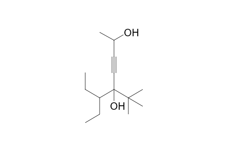 5-(tert-butyl)-6-ethyloct-3-yne-2,5-diol