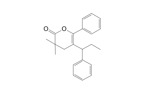 3,3-Dimethyl-6-phenyl-5-(1-phenylpropyl)-3,4-dihydropyran-2-one