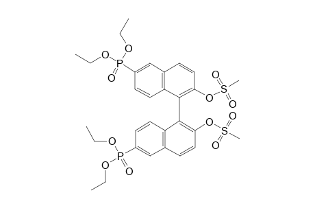 6,6'-Bis(diethoxyphosphoryl)-1,1'-binaphthalene-2,2'-diyl bis(methanesulfonate)