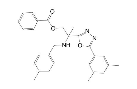 2-[5-(3,5-Dimethylphenyl)-1,3,4-oxadiazol-2-yl]-2-[(4-methylbenzyl)amino]propyl Benzoate