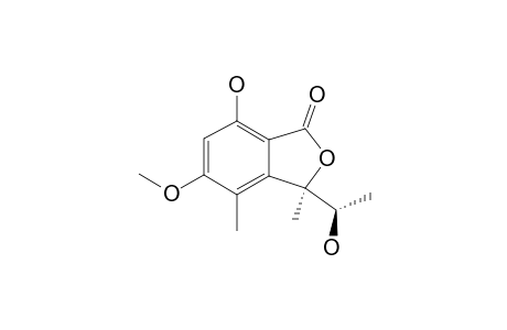 (R)-7-HYDROXY-3-((S)-1-HYDROXYETHYL)-5-METHOXY-3,4-DIMETHYLISOBENZOFURAN-1-(3-H)-ONE