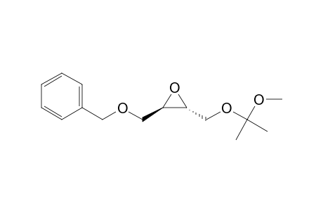 Oxirane, 2-[(1-methoxy-1-methylethoxy)methyl]-3-[(phenylmethoxy)methyl]-, (2R-cis)-