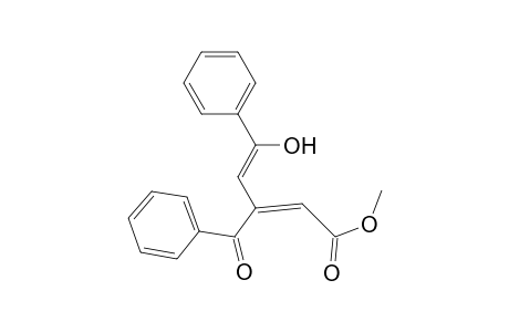 2,4-Pentadienoic acid, 3-benzoyl-5-hydroxy-5-phenyl-, methyl ester