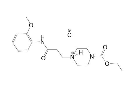 piperazinium, 1-(ethoxycarbonyl)-4-[3-[(2-methoxyphenyl)amino]-3-oxopropyl]-, chloride
