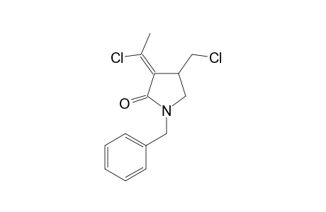.alpha.-(Z)-(1'-Chloroethydene)-.beta.-(chloromethyl)-N-benzyl-.gamma.-butyrolactam