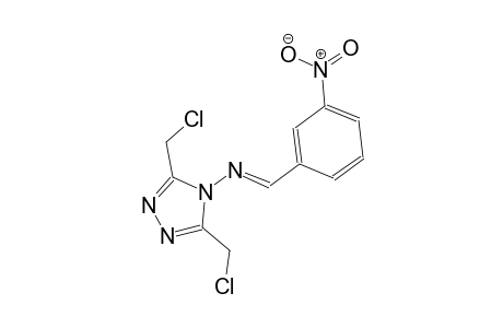 4H-1,2,4-triazol-4-amine, 3,5-bis(chloromethyl)-N-[(E)-(3-nitrophenyl)methylidene]-