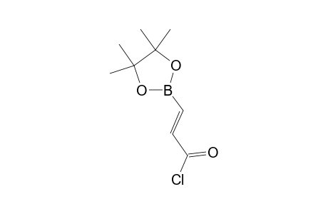 (E)-3-(4,4,5,5-tetramethyl-1,3,2-dioxaborolan-2-yl)acryloyl chloride