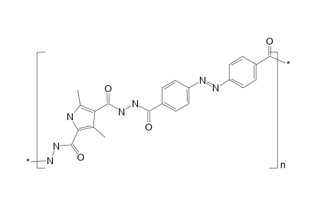 Poly(4,4'-azodibenzene 2,4-dimethylpyrrole 3,5-hydrazide)