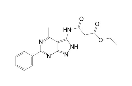 Ethyl 2-[(4-methyl-6-phenylpyrazolo[3,4-d]pyrimidinyl-3-yl)amido]ethanoate
