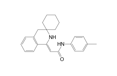 2-(3-Spirocyclohexyl-3,4-dihydro-2H-isoquinolin-1-ylidene)-N-p-tolyl-acetamide