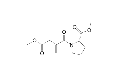 Methyl (2S)-1-(2-methoxycarbonylmethylpropenoyl)pyrrolidine-2-carboxylate