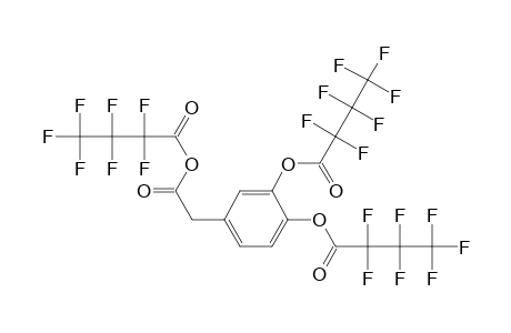 3,4-di(Heptafluorobytyryloxy)phenylacetic acid, heptafluorobutyric acid anhydride