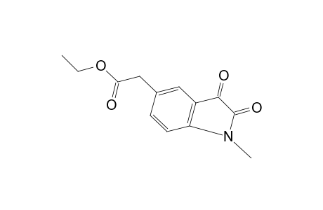 2,3-DIOXO-1-METHYL-5-INDOLINEACETIC ACID, ETHYL ESTER