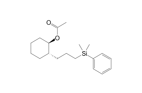 trans-2-[3-Dimethyl(phenyl)silylpropyl]cyclohexyl acetate