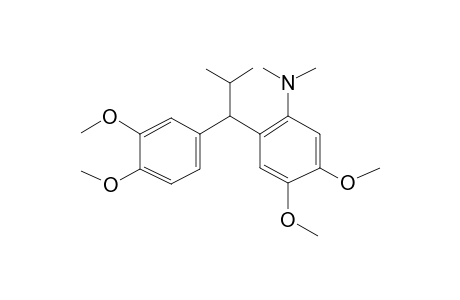 2-Methyl-1-(3,4-dimethoxyphenyl)-1-(2-dimethylamino-4,5-dimethoxyphenyl)propane