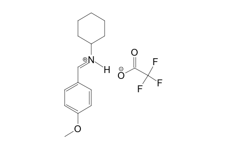 N-(4-METHOXYPHENYLMETHYLIDENE)-N-CYCLOHEXYLAMMONIUM-TRIFLUOROACETATE