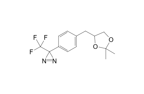 3-(4-((2,2-Dimethyl-1,3-dioxolan-4-yl)methyl)phenyl)-3-(trifluoromethyl)-3H-diazirine