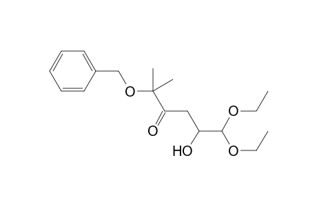 2-(Benzyloxy)-6,6-diethoxy-5-hydroxy-2-methylhexan-3-one