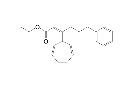 Ethyl 3-(cyclohepta-2',4',6'-trienyl)-6-phenylhex-2-enoaate