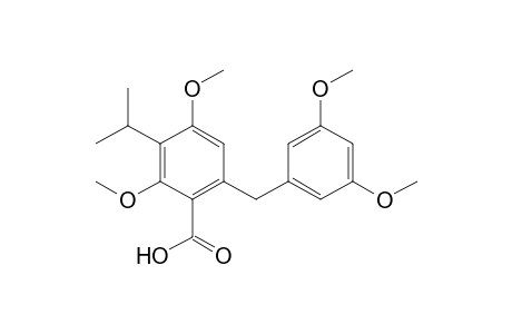 6-(3,5-dimethoxybenzyl)-3-isopropyl-2,4-dimethoxy-benzoic acid