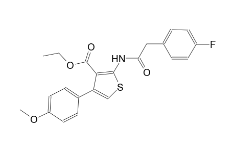 ethyl 2-{[(4-fluorophenyl)acetyl]amino}-4-(4-methoxyphenyl)-3-thiophenecarboxylate
