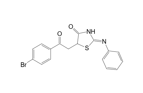 2-Phenylimino-5-[2-(4-bromophenyl)-2-oxoethyl]-4-oxo-1,3-thiazolidine