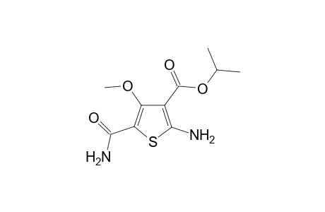 Isopropyl 2-amino-5-(aminocarbonyl)-4-methoxy-3-thiophenecarboxylate