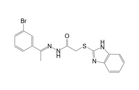 acetic acid, (1H-benzimidazol-2-ylthio)-, 2-[(E)-1-(3-bromophenyl)ethylidene]hydrazide