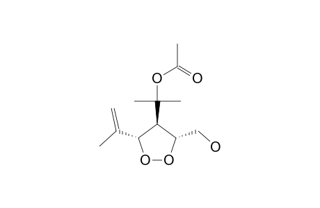 (3S*,4R*,5R*)-3-HYDROXYMETHYL-4-(1-ACETOXYISOPROPYL)-5-ISOPROPENYL-1,2-DIOXOLANE