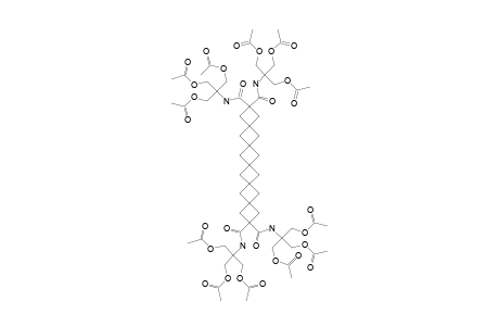 N,N',N'',N'''-TETRAKIS-[2-ACETOXY-1,1-BIS-(ACETOXYMETHYL)-ETHYL]-PENTASPIRO-[3.1.1.1.1.3.1.1.1.1]-NONADECANE-2,2,14,14-TETRACARBOXAMIDE