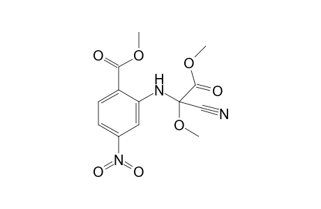 Methyl 2-[N-(methoxycarbonyl)(methyloxy)(cyano)methyl]amino-4-nitrobenzoate