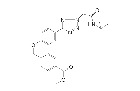 4-[[4-[2-[2-(tert-butylamino)-2-keto-ethyl]tetrazol-5-yl]phenoxy]methyl]benzoic acid methyl ester