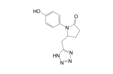 1-(4-Hydroxyphenyl)-5-(tetrazol-5-ylmethyl)pyrrolidin-2-one