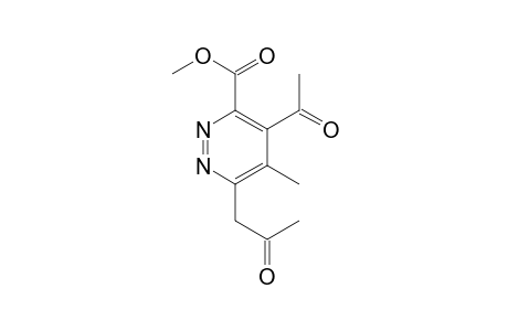 Methyl 4-acetyl-5-methyl-6-(2-oxopropyl)pyridazine-3-carboxylate