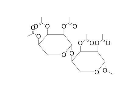METHYL 2,3-DI-O-ACETYL-4-O-(2,3,4-TRI-O-ACETYL-BETA-D-RIBOPYRANOSYL)-BETA-D-RIBOPYRANOSIDE