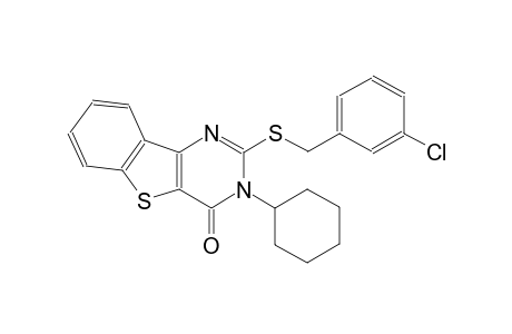 2-[(3-chlorobenzyl)sulfanyl]-3-cyclohexyl[1]benzothieno[3,2-d]pyrimidin-4(3H)-one