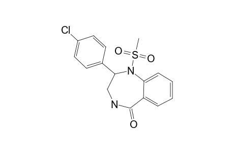 2-(4-CHLOROPHENYL)-2,3,4,5-TETRAHYDRO-1-METHYLSULFONYL-2-PHENYL-1H-1,4-BENZODIAZEPIN-5-ONE