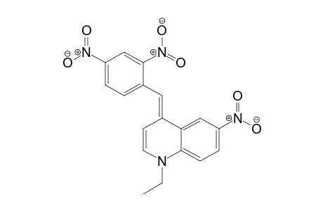 Quinoline, 4-[(2,4-dinitrophenyl)methylene]-1-ethyl-1,4-dihydro-6-nitro-