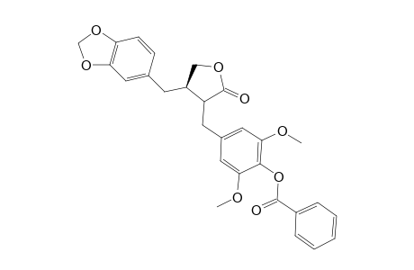 RAC-(8-ALPHA,8'-BETA)-4'-BENZOYLOXY-3',5'-DIMETHOXY-3,4-METHYLENEDIOXYLIGNAN-9',9-OLIDE