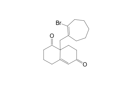 3,4,8,8a-Tetrahydro-8a-[(2'-bromo-1'-cycloheptenyl)methyl]-1,6-(2H,7H)-naphthalenedione
