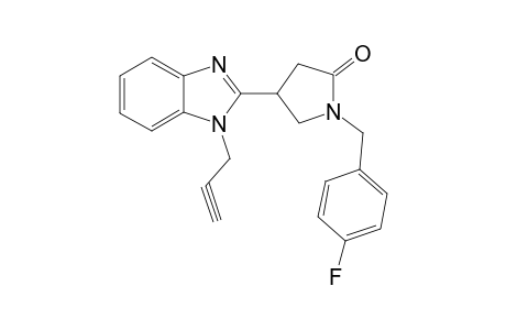 2-Pyrrolidinone, 1-[(4-fluorophenyl)methyl]-4-[1-(2-propynyl)-1H-1,3-benzimidazol-2-yl]-