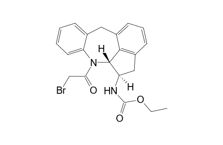 (5R*,5aR*)-5-Ethoxycarbonylamino-6-bromoacetyl-5,5a,6,11-tetrahydro-4H-benz[f]indeno[1,7-bc]azepine