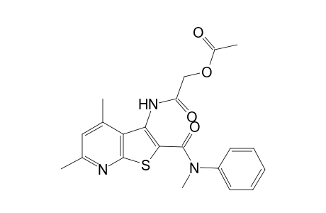 ({4,6-dimethyl-2-[methyl(phenyl)carbamoyl]thieno[2,3-b]pyridin-3-yl}carbamoyl)methyl acetate